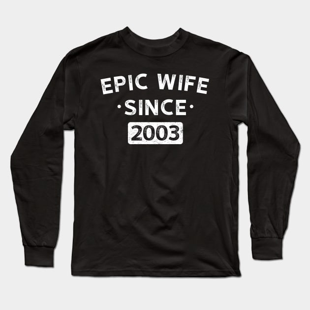 Epic Wife Since 2003 2 Long Sleeve T-Shirt by luisharun